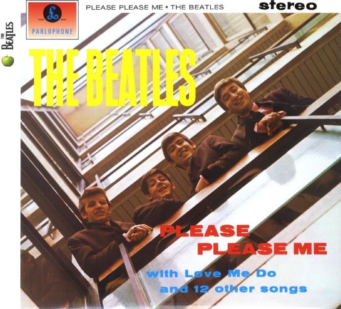 The Beatles Please Please Me CD case artwork iconic debut album cover