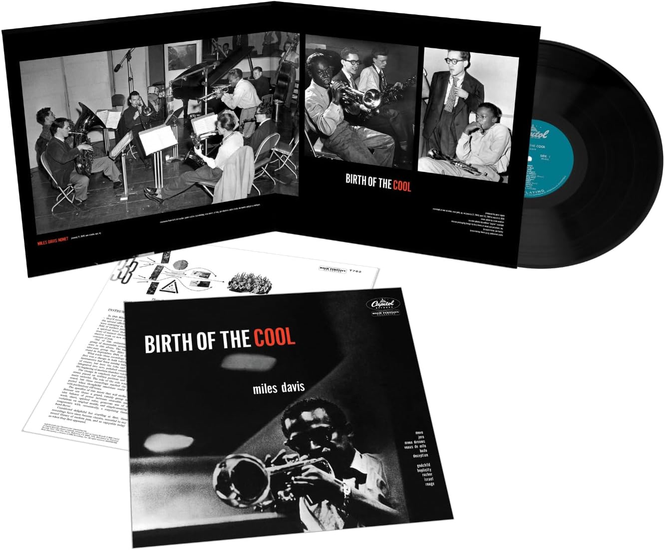 Birth Of The Cool vinyl LP by Miles Davis jazz album cover artwork