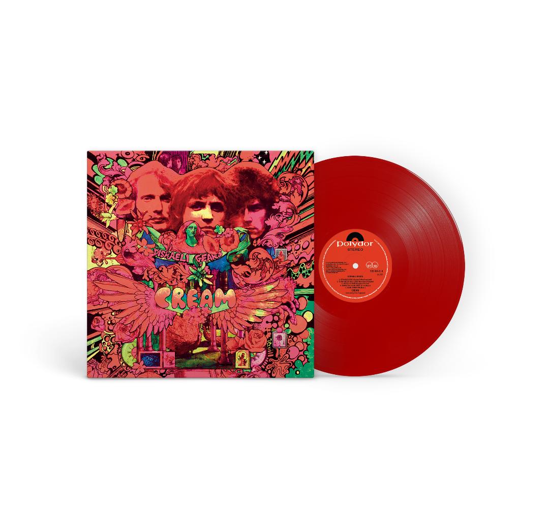 Cream Disraeli Gears red vinyl LP psychedelic rock album cover artwork