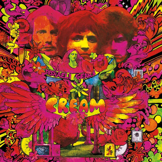 Cream Disraeli Gears red vinyl LP psychedelic rock album cover artwork