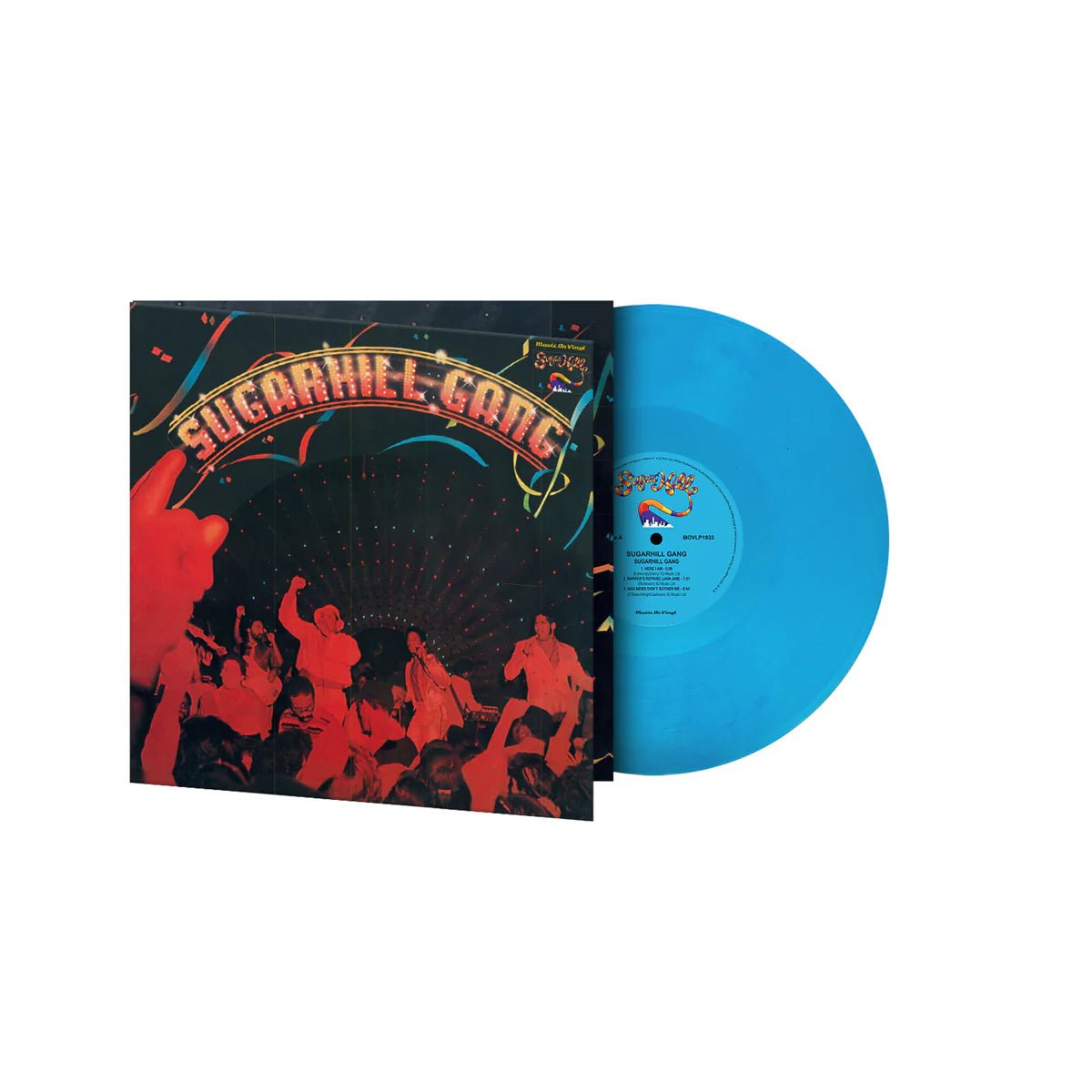 The Sugarhill Gang clear blue marbled vinyl LP Rapper Delight record
