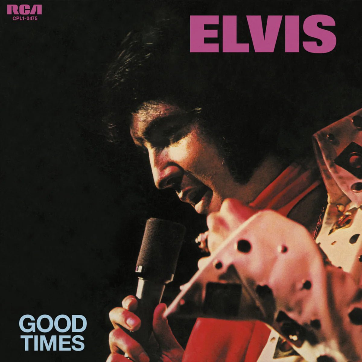 Elvis Presley Good Times LP pink vinyl featuring country and pop classics