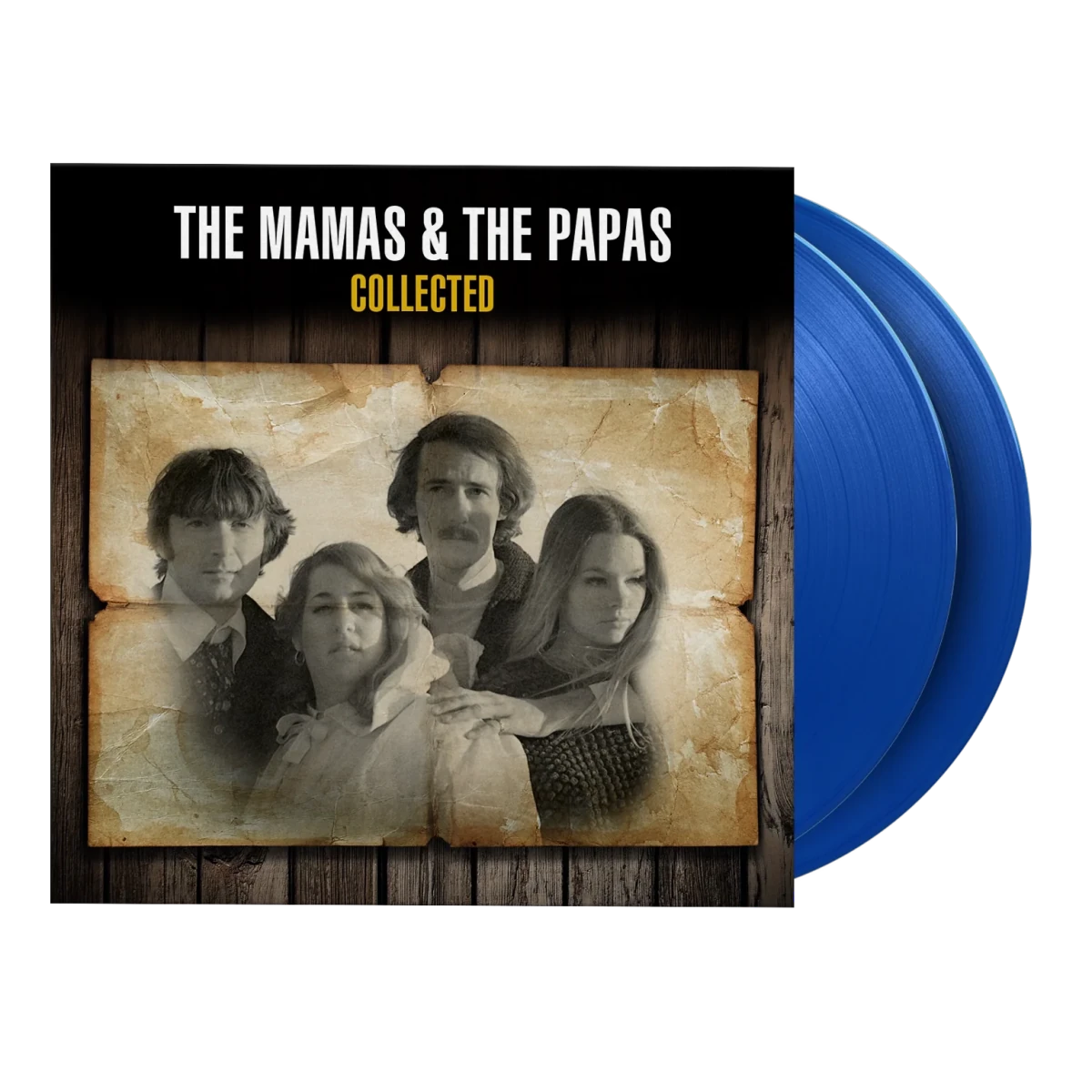 Mamas and Papas Collected blue vinyl 2 LP folk pop hits collection