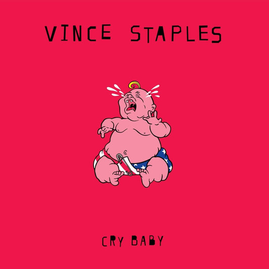 Vince Staples Cry Baby hot pink vinyl LP hip hop album cover