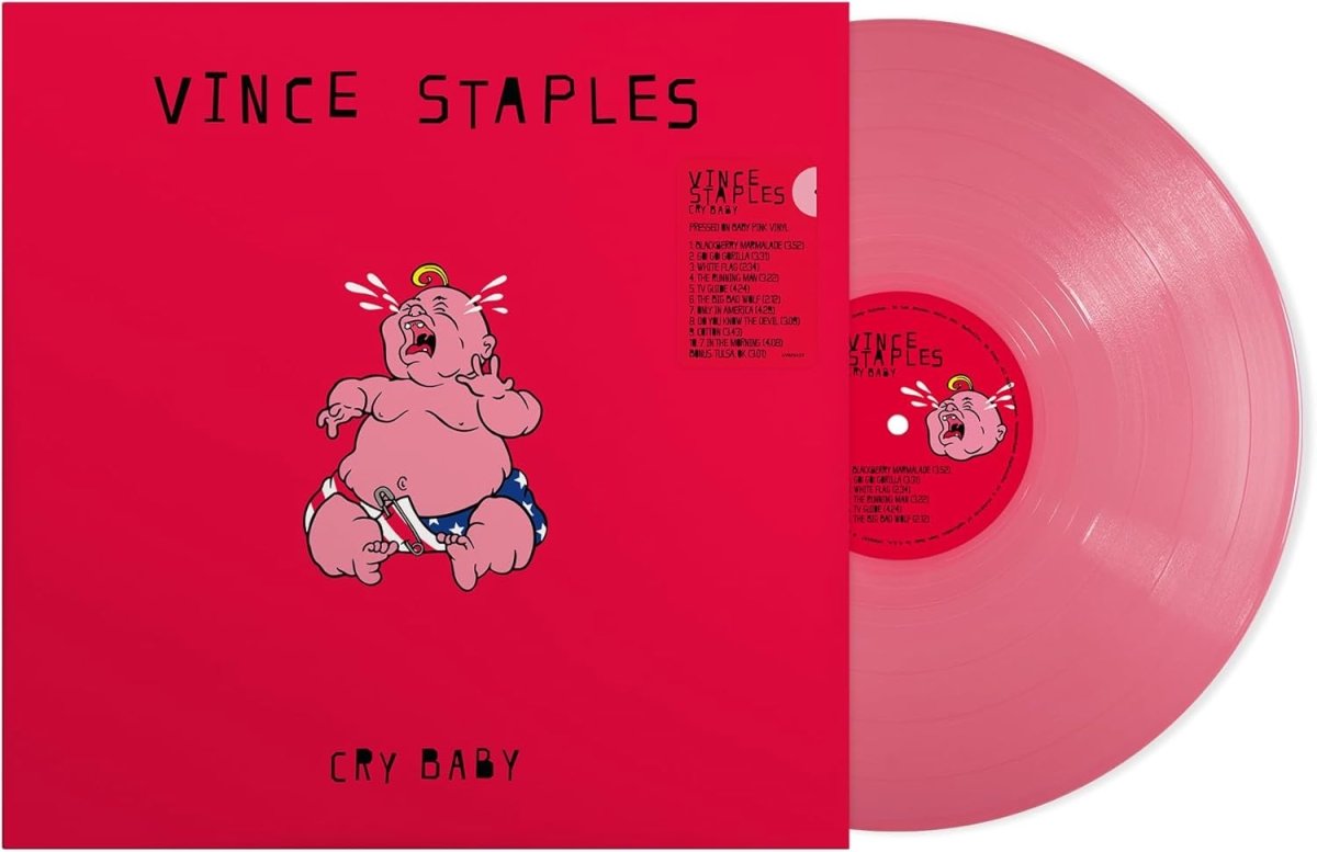 Cry Baby LP by Vince Staples pink vinyl record edition