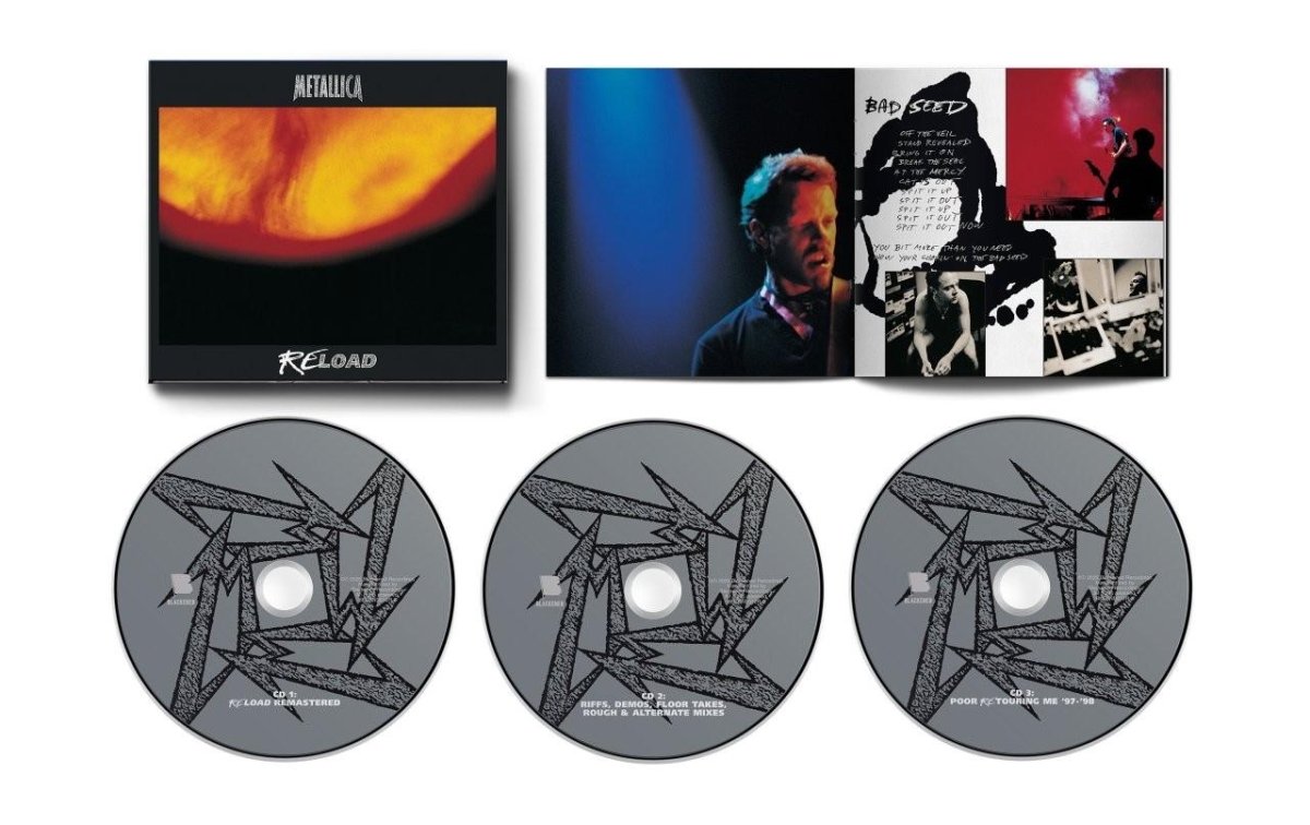 Metallica ReLoad 3CD box set classic hard rock metal studio album collection