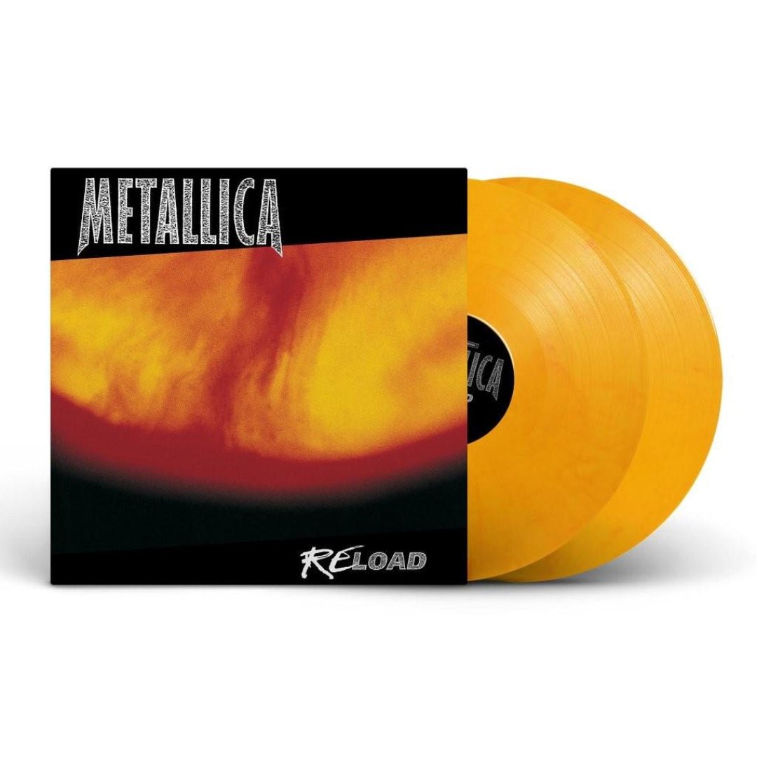 Metallica ReLoad 2LP Flaming Fuel vinyl gatefold hard rock metal record pressing