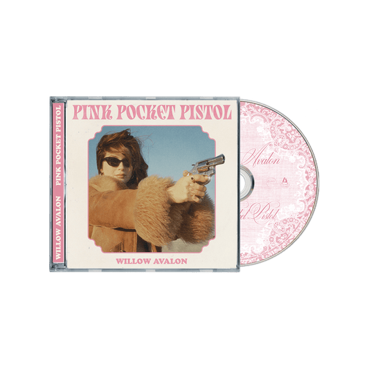 Front cover Willow Avalon Pink Pocket Pistol album artwork indie folk aesthetic
