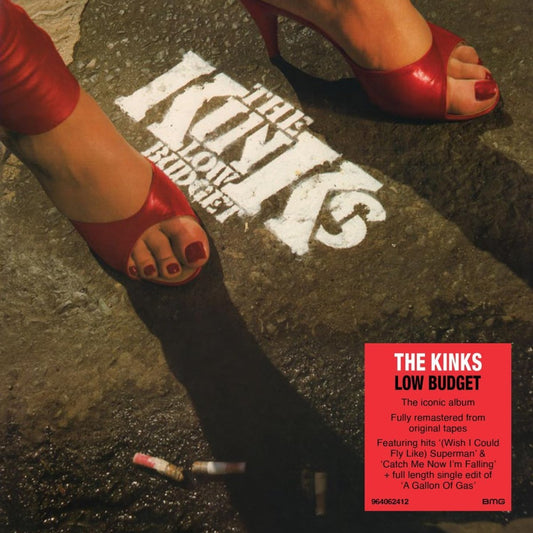 Front cover The Kinks Low Budget CD artwork gritty 70s rock album