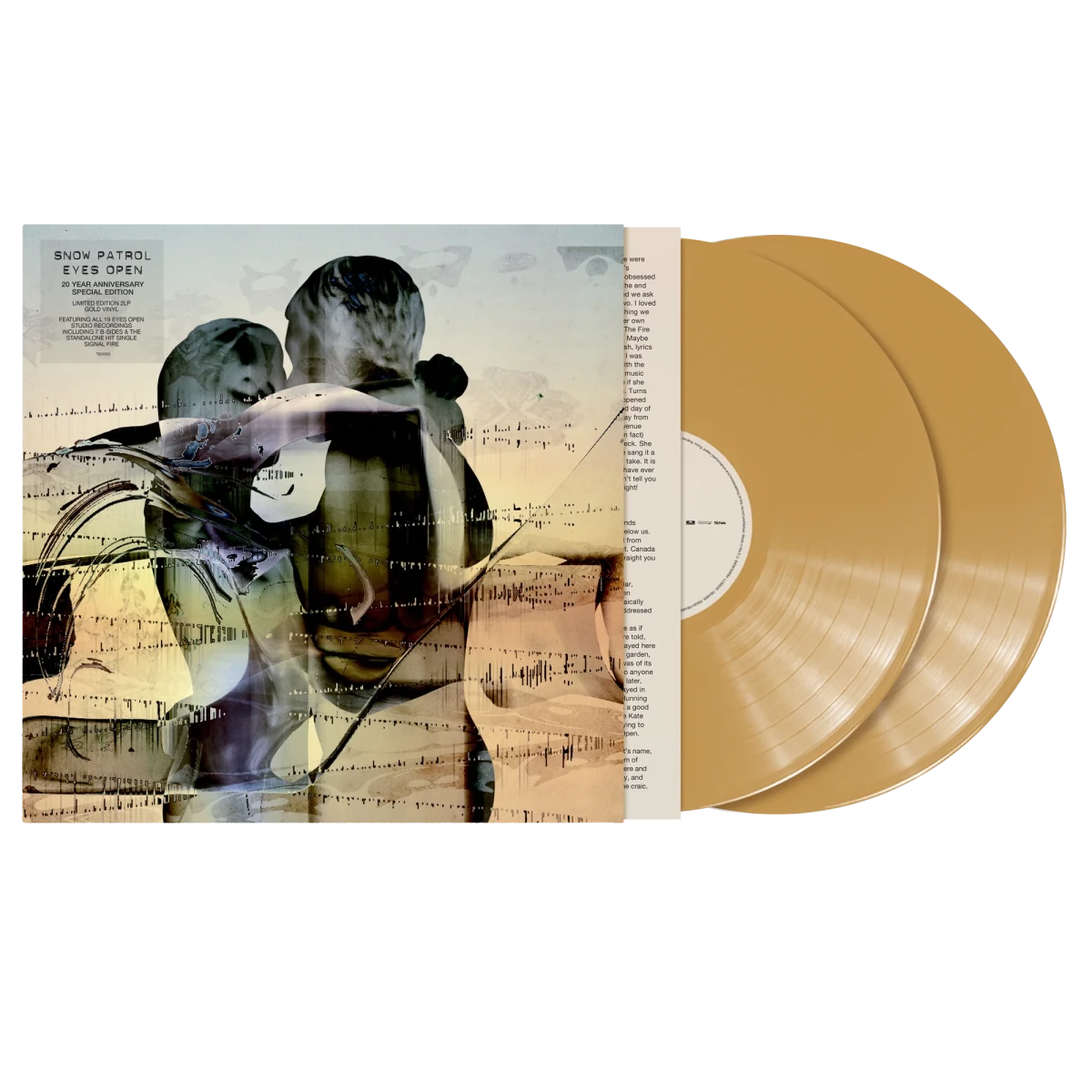 Eyes Open gold vinyl Snow Patrol double LP anniversary edition record