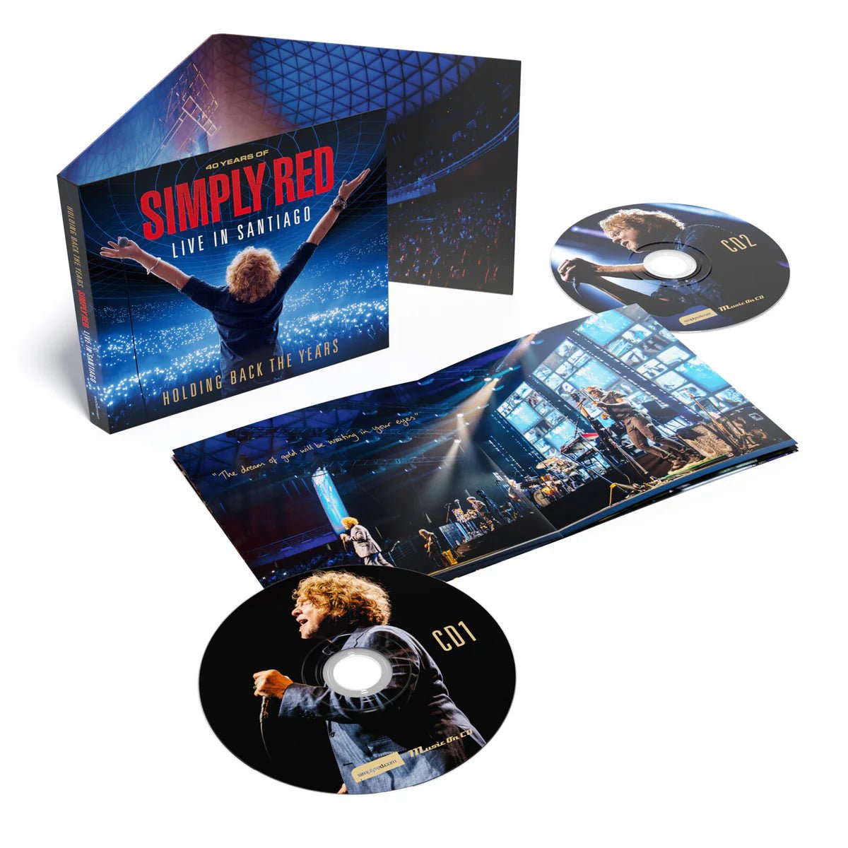 Live In Santiago Simply Red 2 CD Mick Hucknall concert recording sleeve