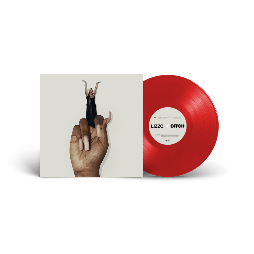 Bitch Lizzo red coloured vinyl pop album gatefold sleeve design