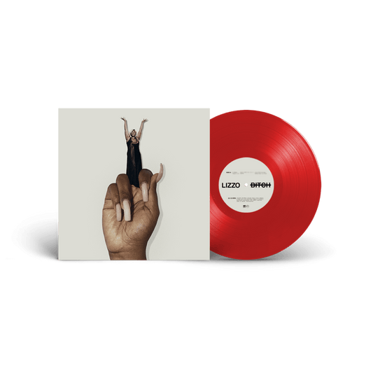 Bitch Lizzo red coloured vinyl pop album gatefold sleeve design