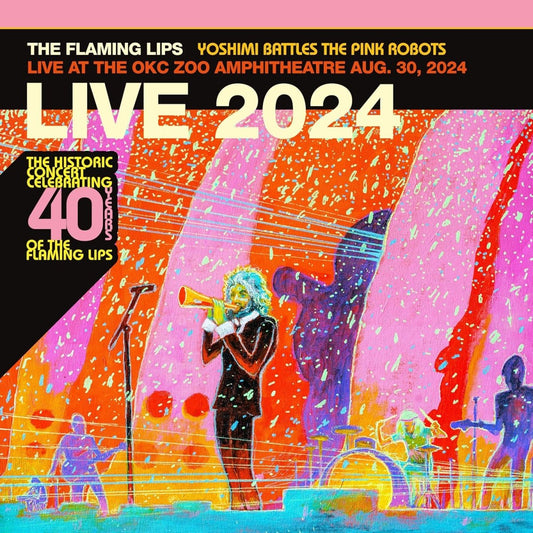 Flaming Lips Yoshimi live 2 LP yellow vinyl psychedelic rock concert recording

