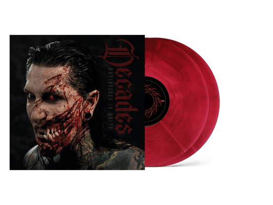 Decades Motionless In White double LP red marbled vinyl record sleeve