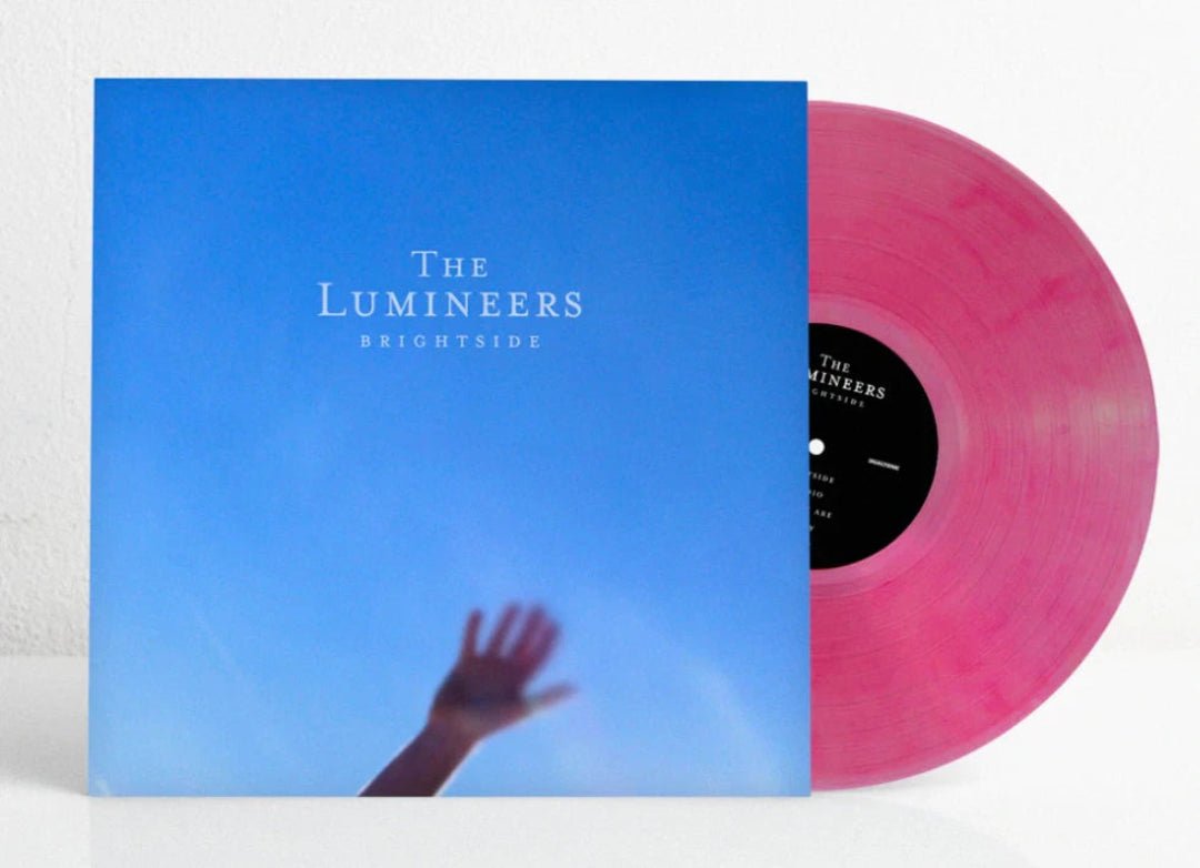 Brightside by The Lumineers pink vinyl LP folk rock album packaging artwork UK