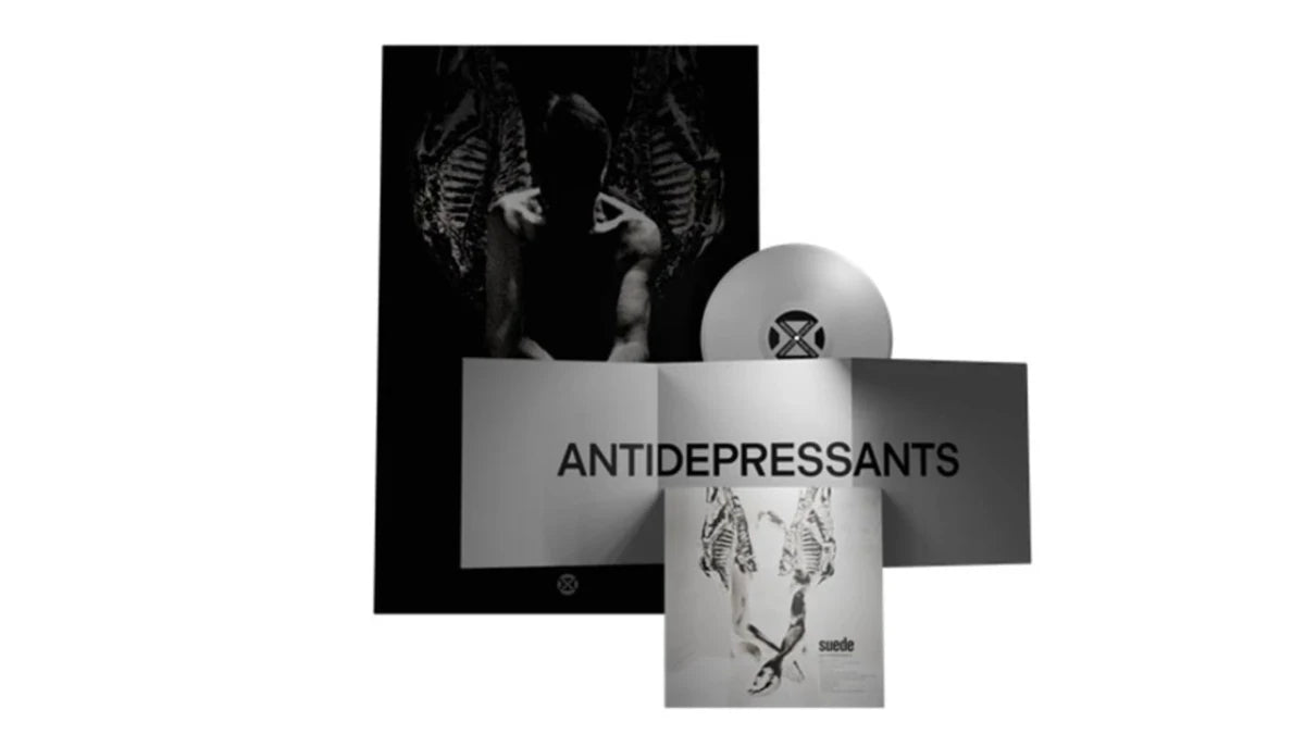 Antidepressants by Suede LP white vinyl indie rock album artwork