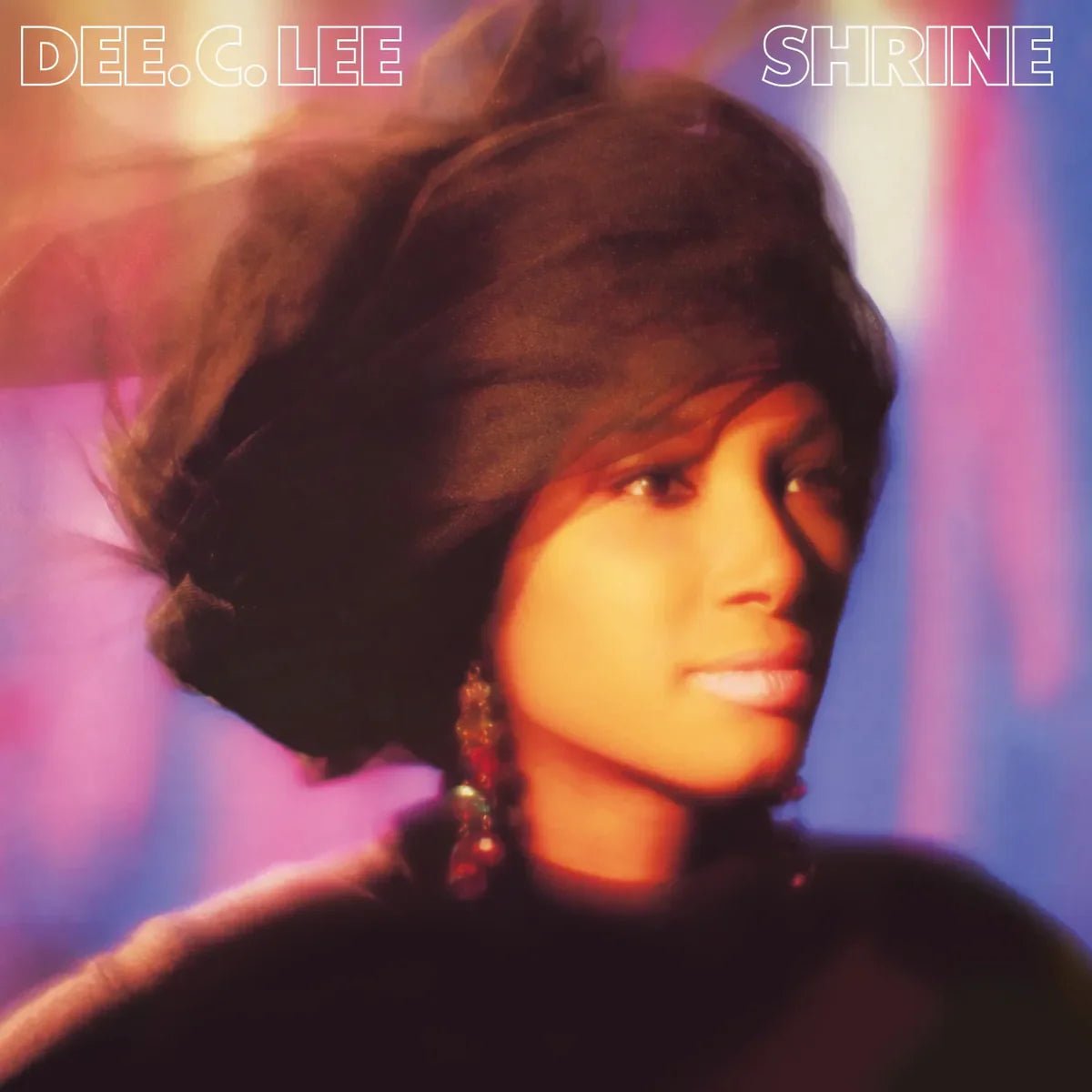 Dee C Lee Shrine pink and purple marbled vinyl 2 LP artwork