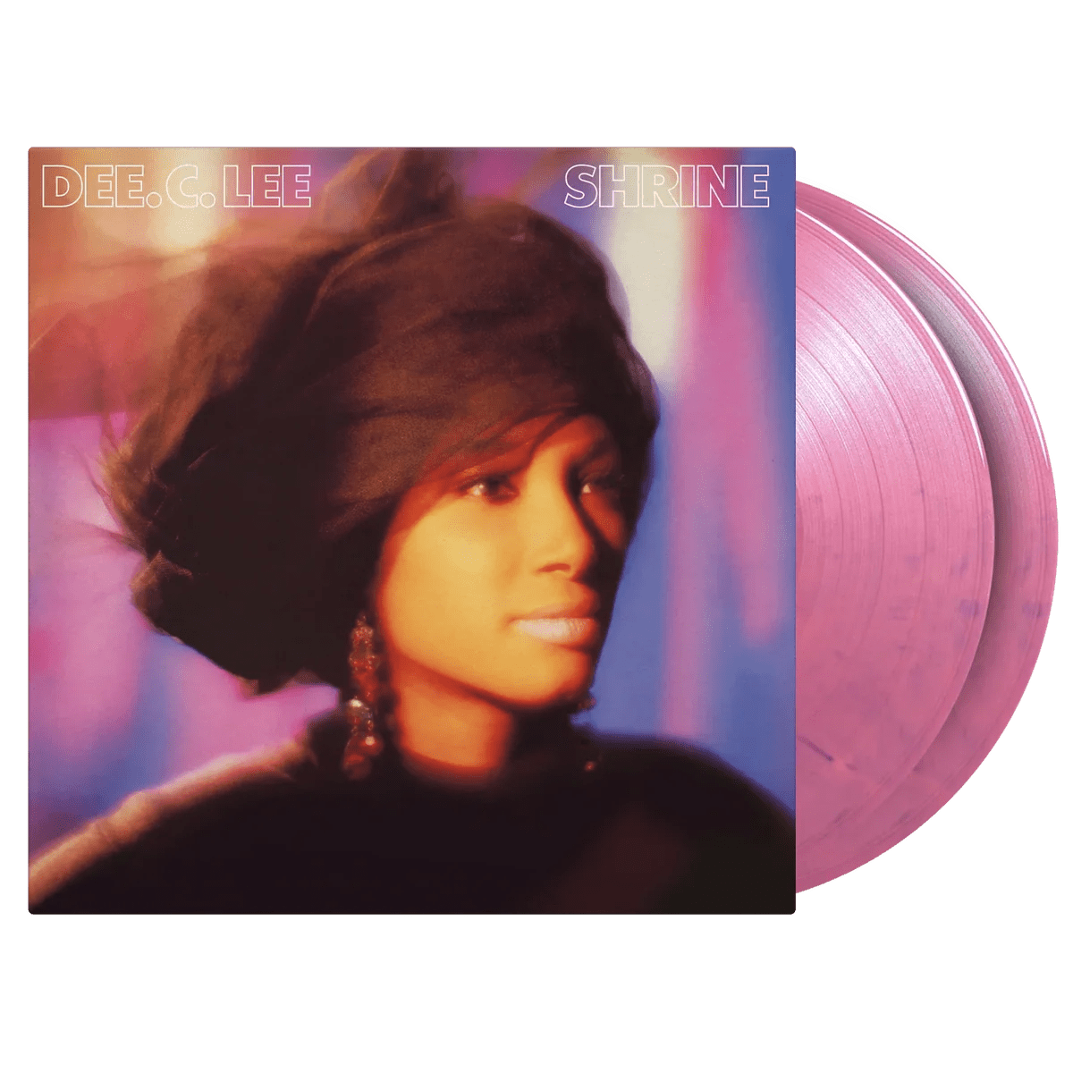 Shrine Dee C Lee coloured marbled vinyl double LP sleeve design