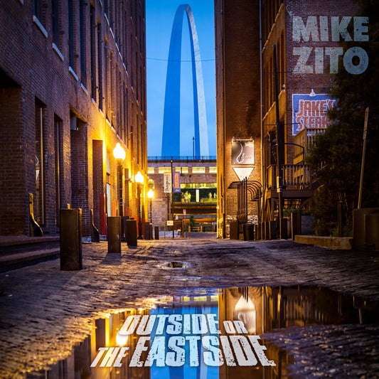 Mike Zito Outside Or The Eastside blue vinyl 2 LP artwork