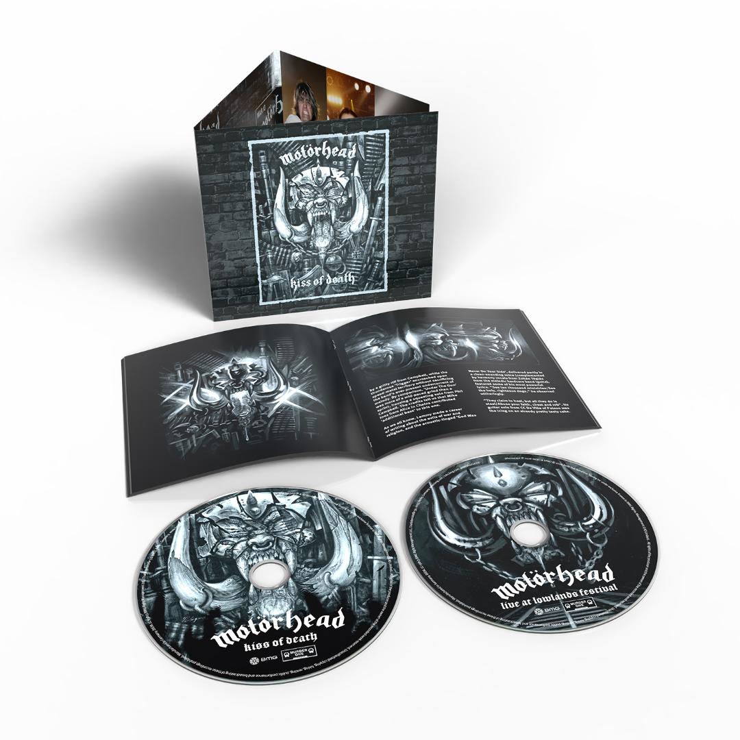 Kiss Of Death Motorhead double CD hard rock sleeve design