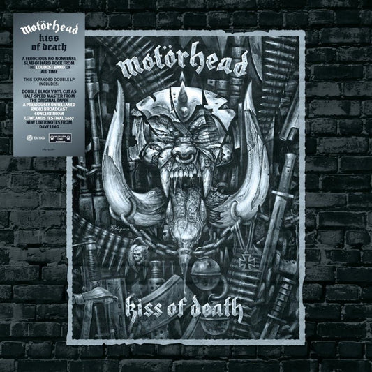 Motorhead Kiss Of Death 2 LP heavy metal album cover artwork