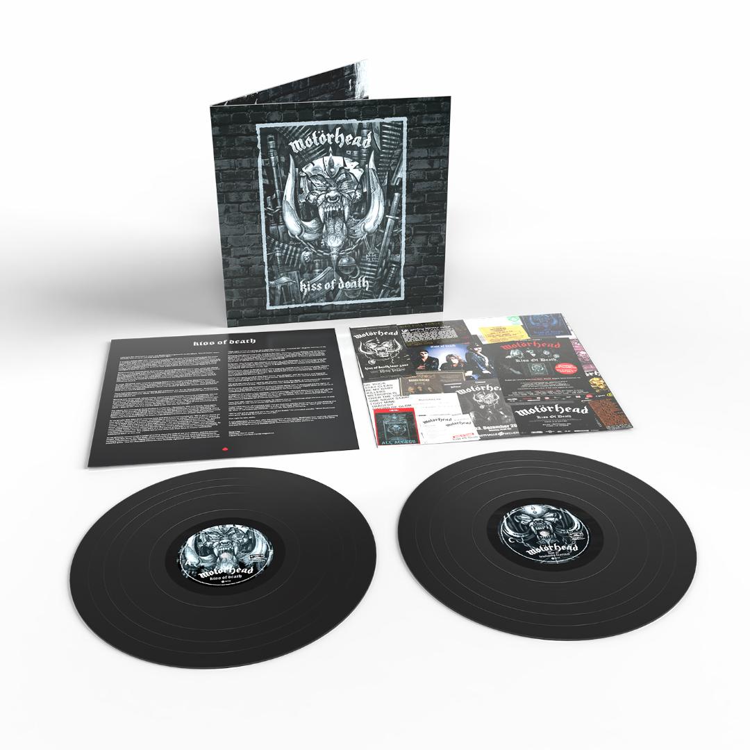 Kiss Of Death Motörhead double vinyl hard rock sleeve design