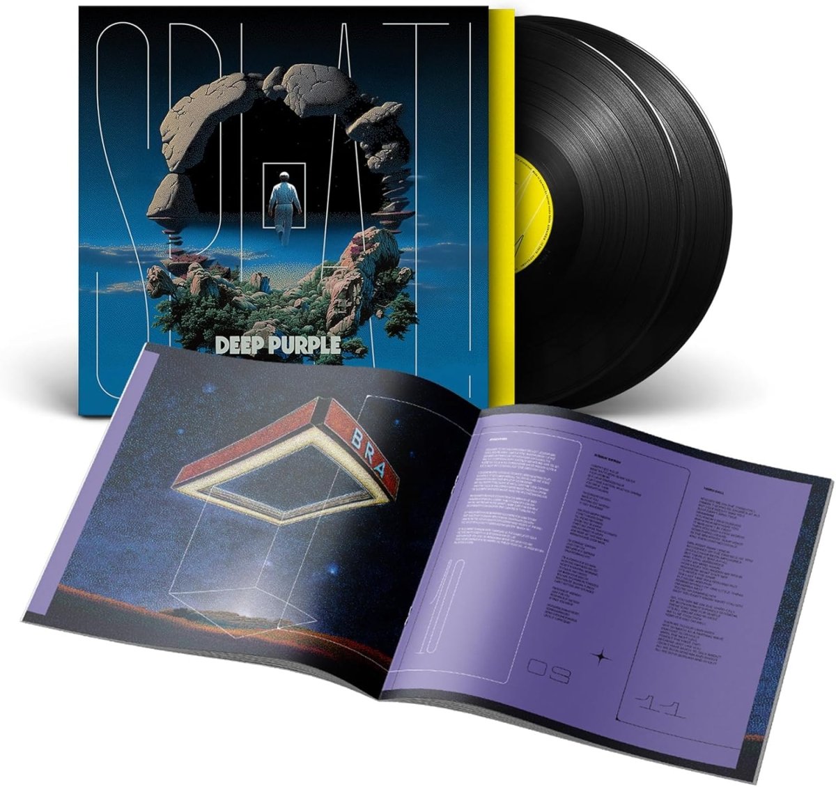 Splat Deep Purple double vinyl sleeve design