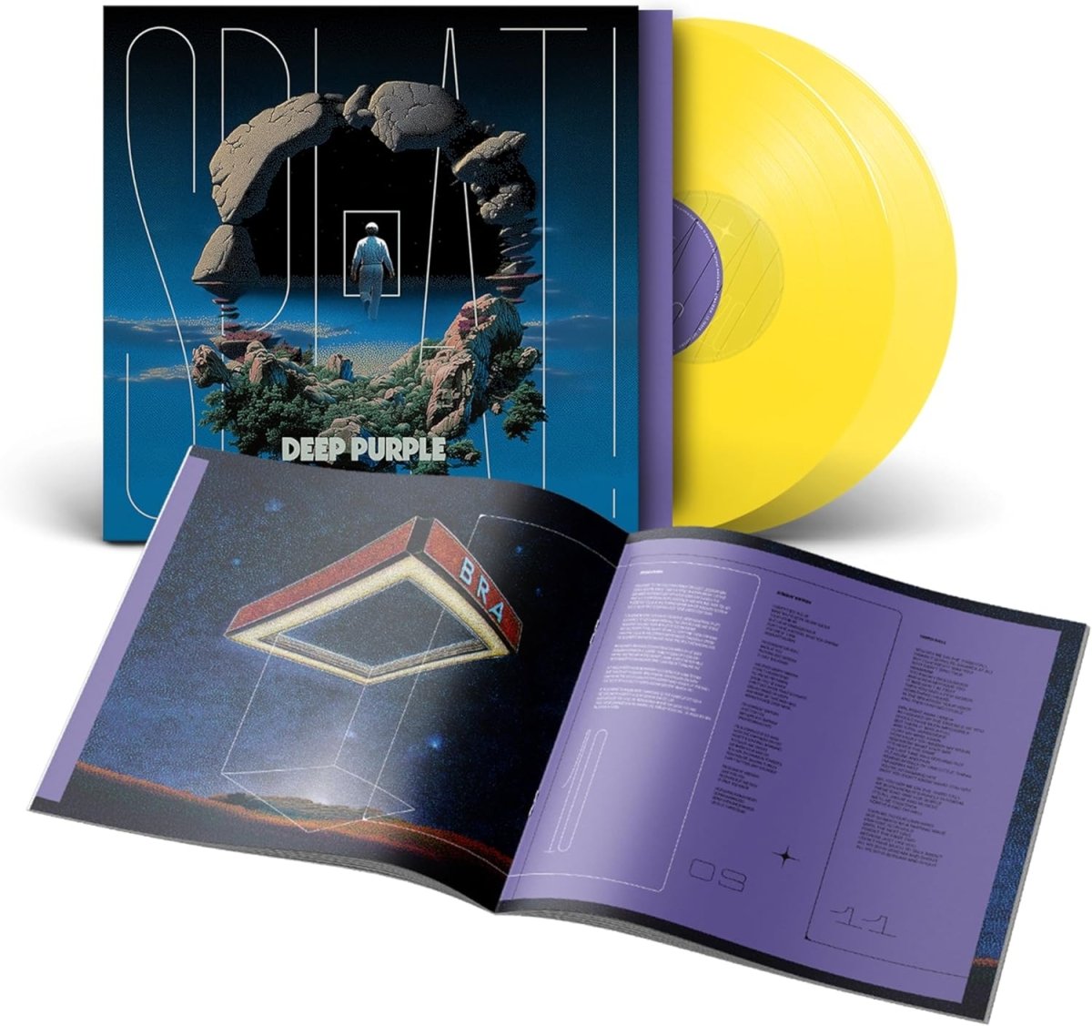 Splat Deep Purple coloured double vinyl sleeve design