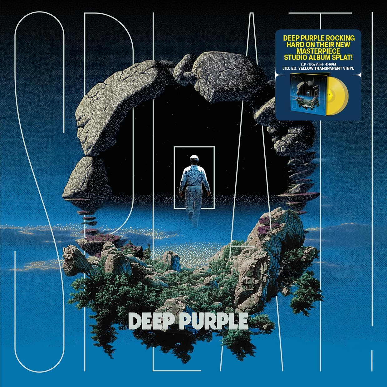 Deep Purple Splat yellow vinyl 2LP hard rock album artwork