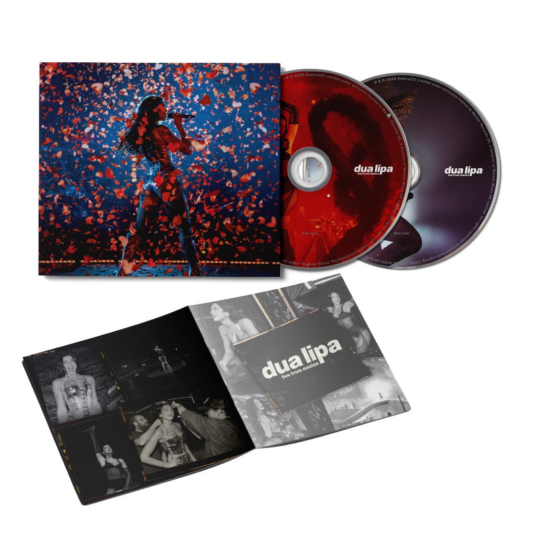 Live From Mexico City Dua Lipa double CD sleeve design