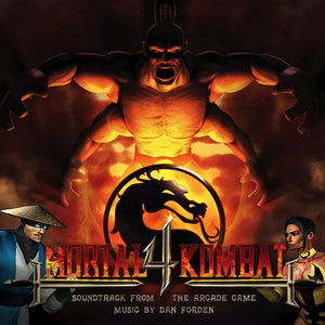 Mortal Kombat 4 soundtrack LP yellow orange vinyl album cover artwork