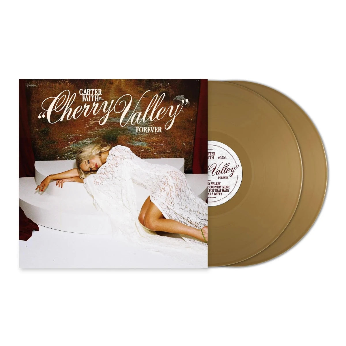 Carter Faith gold vinyl LP modern country album artwork cover