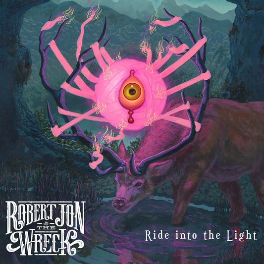 Robert Jon & The Wreck Ride Into The Light yellow red swirl vinyl LP