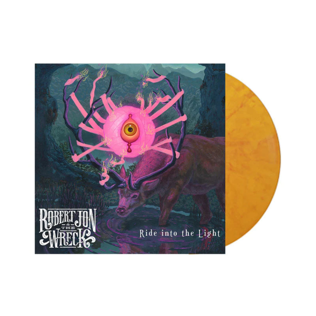 Ride Into The Light LP Southern rock album swirl vinyl artwork design