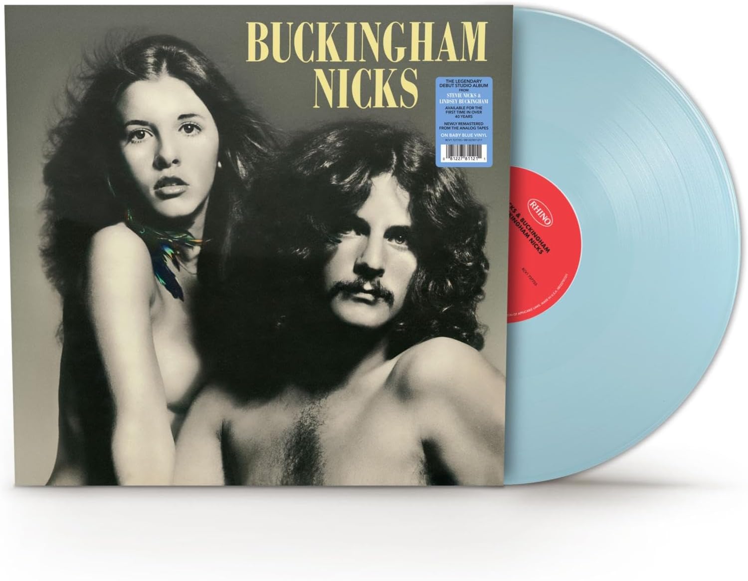 Buckingham Nicks LP baby blue coloured vinyl featuring Lindsey Buckingham