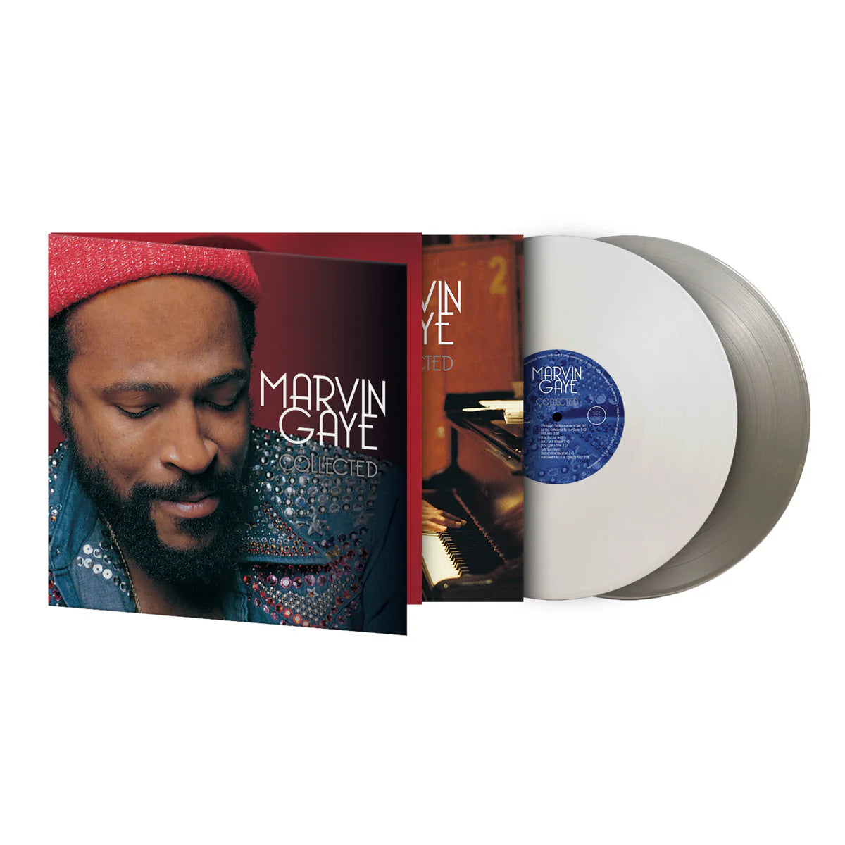Collected by Marvin Gaye double vinyl set featuring classic Motown hits