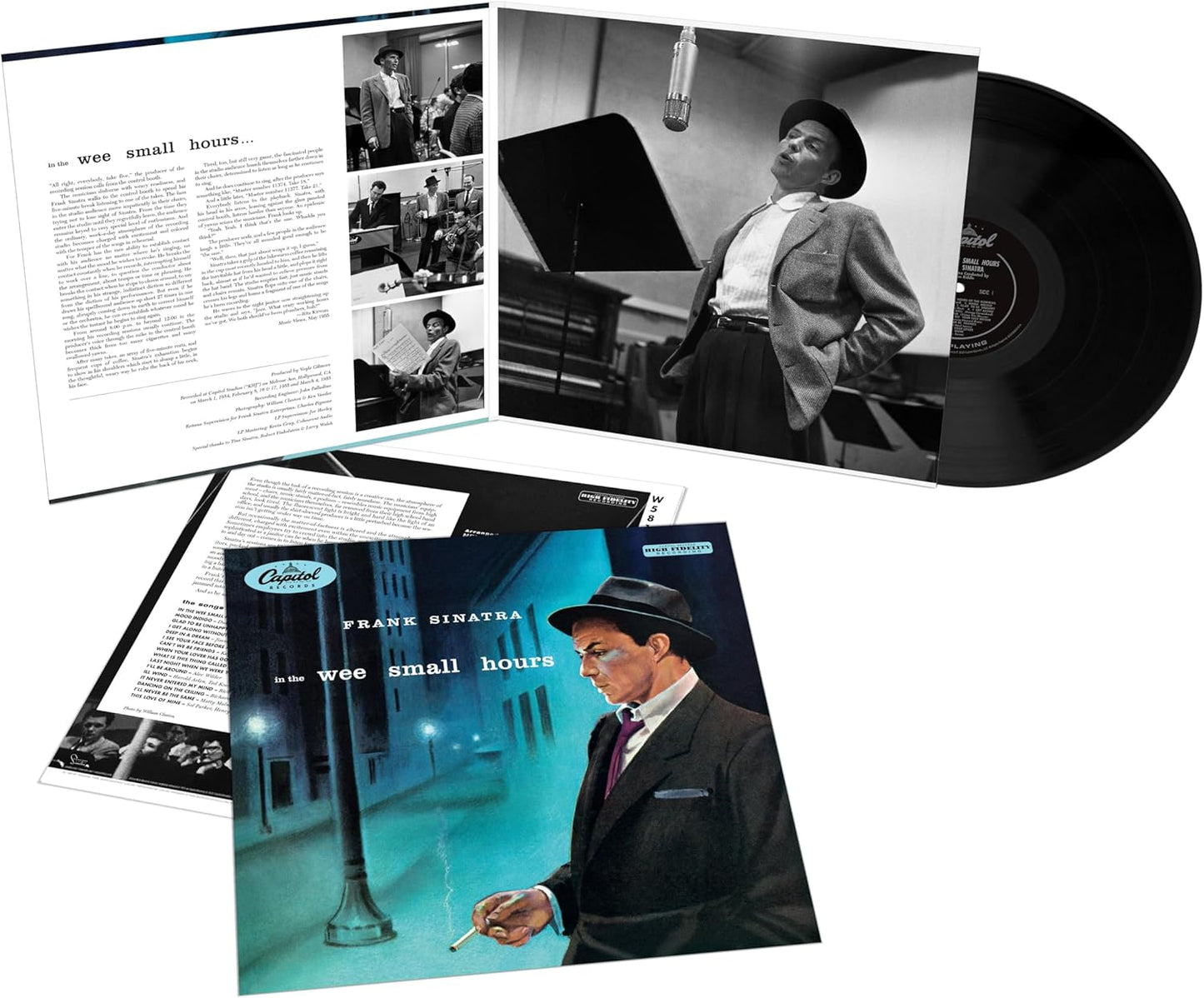 Frank Sinatra Wee Small Hours vinyl record sleeve 1955 concept album close up