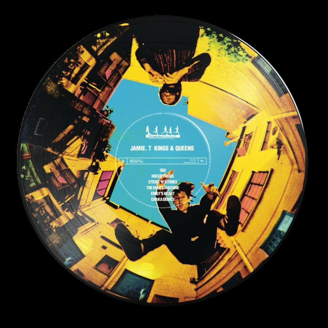 A Jamie T Kings & Queens special edition 1LP picture disc and zoetrope vinyl edition.
