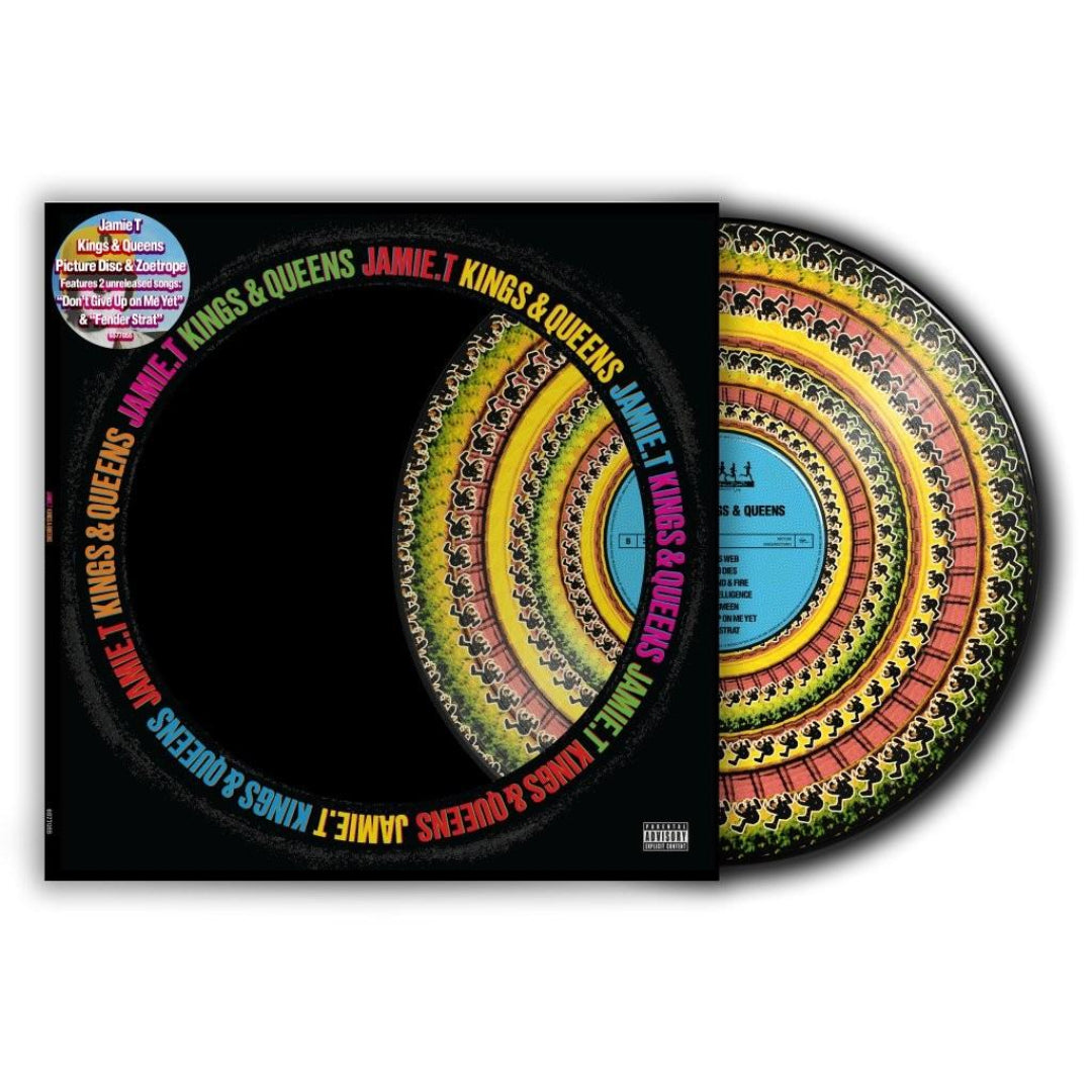 Zoetrope Side B Jamie T Kings & Queens vinyl detail special edition LP artwork vinyl.
