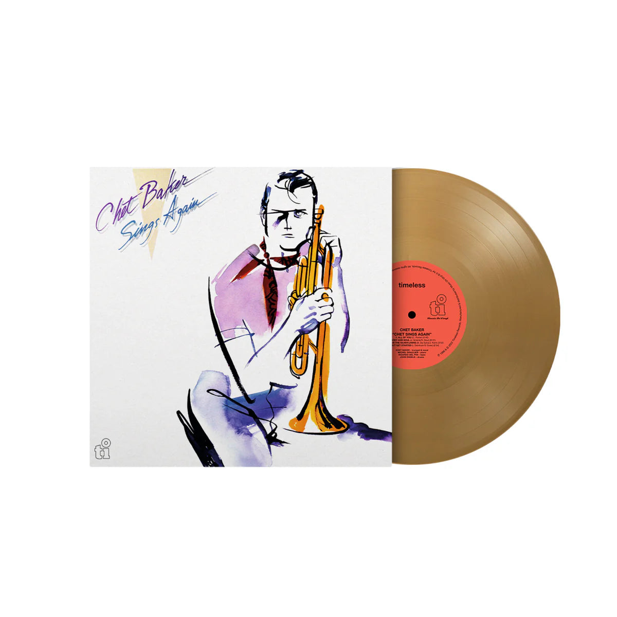Gold vinyl edition of Sings Again by Chet Baker intimate vocal jazz release.
