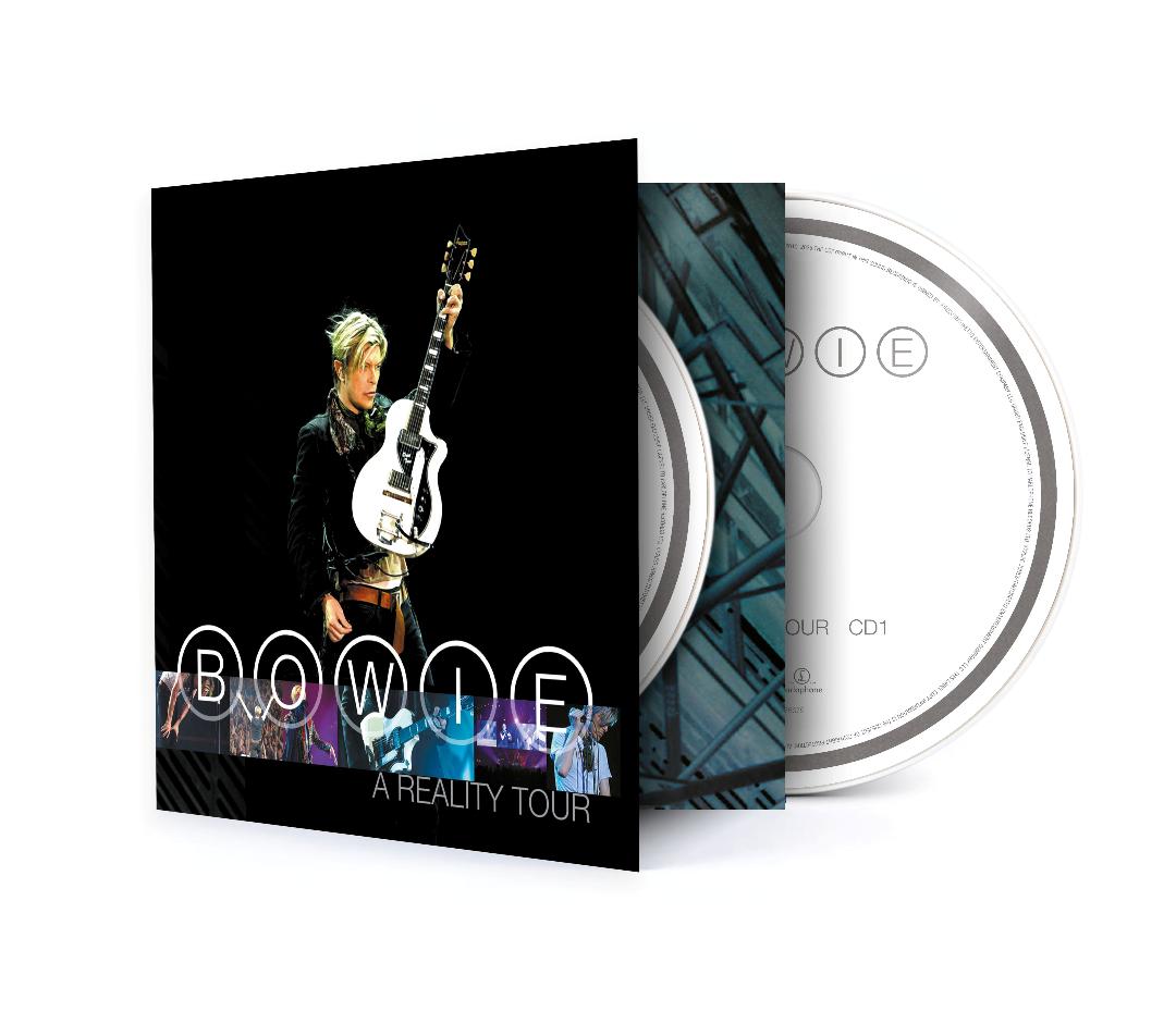 A Reality Tour 2CD by David Bowie featuring live performances and classics.
