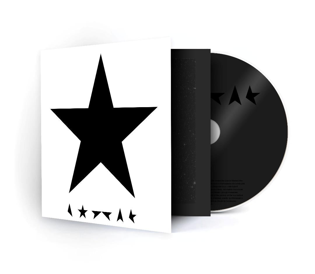 David Bowie Blackstar CD album blending art rock jazz and experimental music.