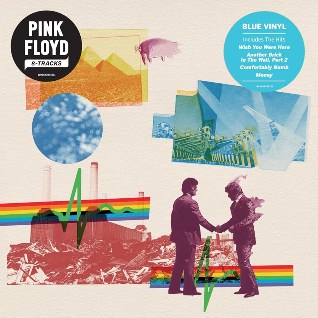 Pink Floyd 8 Tracks LP blue vinyl progressive rock archival style release