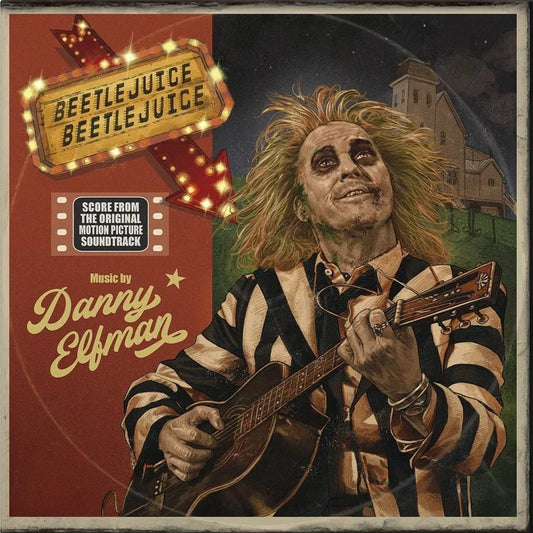 Danny Elfman Beetlejuice Beetlejuice 2024 purple and pink vinyl LP soundtrack