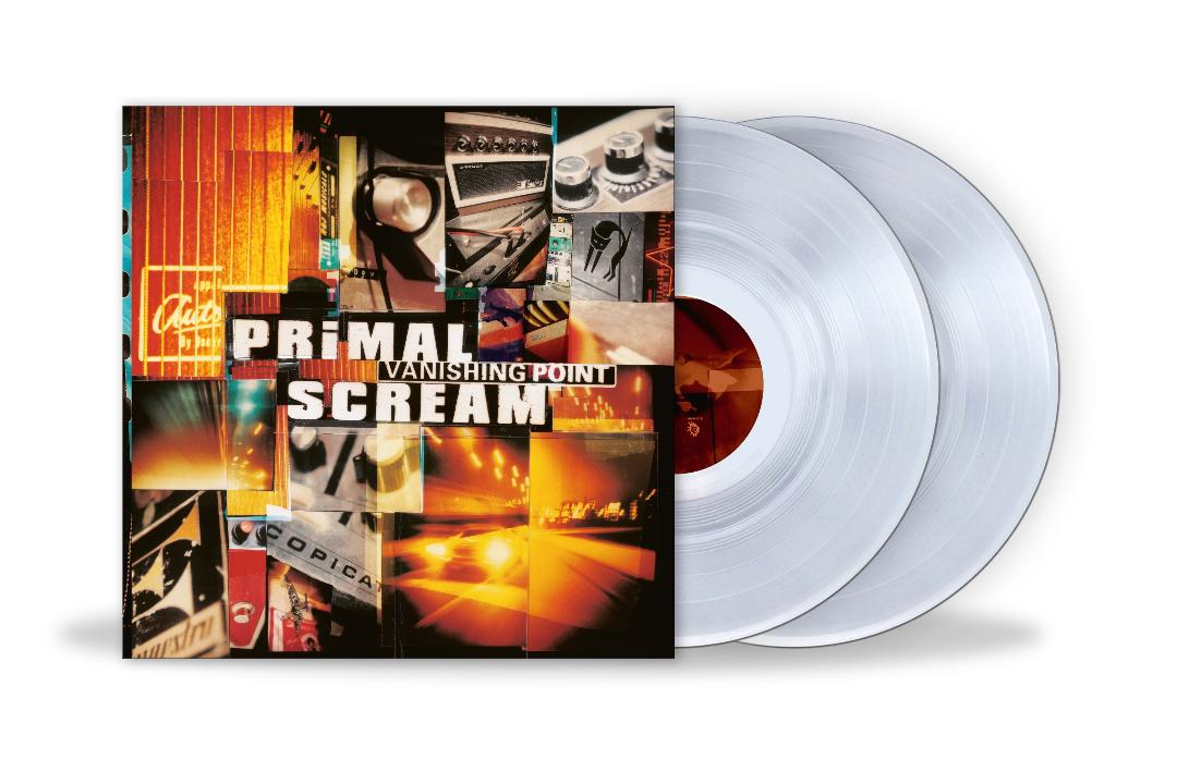 Vanishing Point by Primal Scream double clear vinyl edition with electronic influences