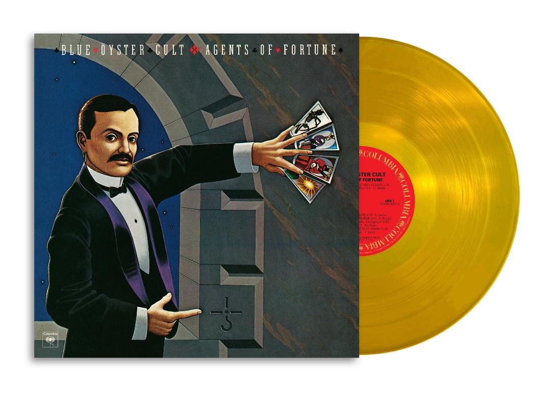 Blue Öyster Cult Agents Of Fortune LP on gold coloured vinyl edition