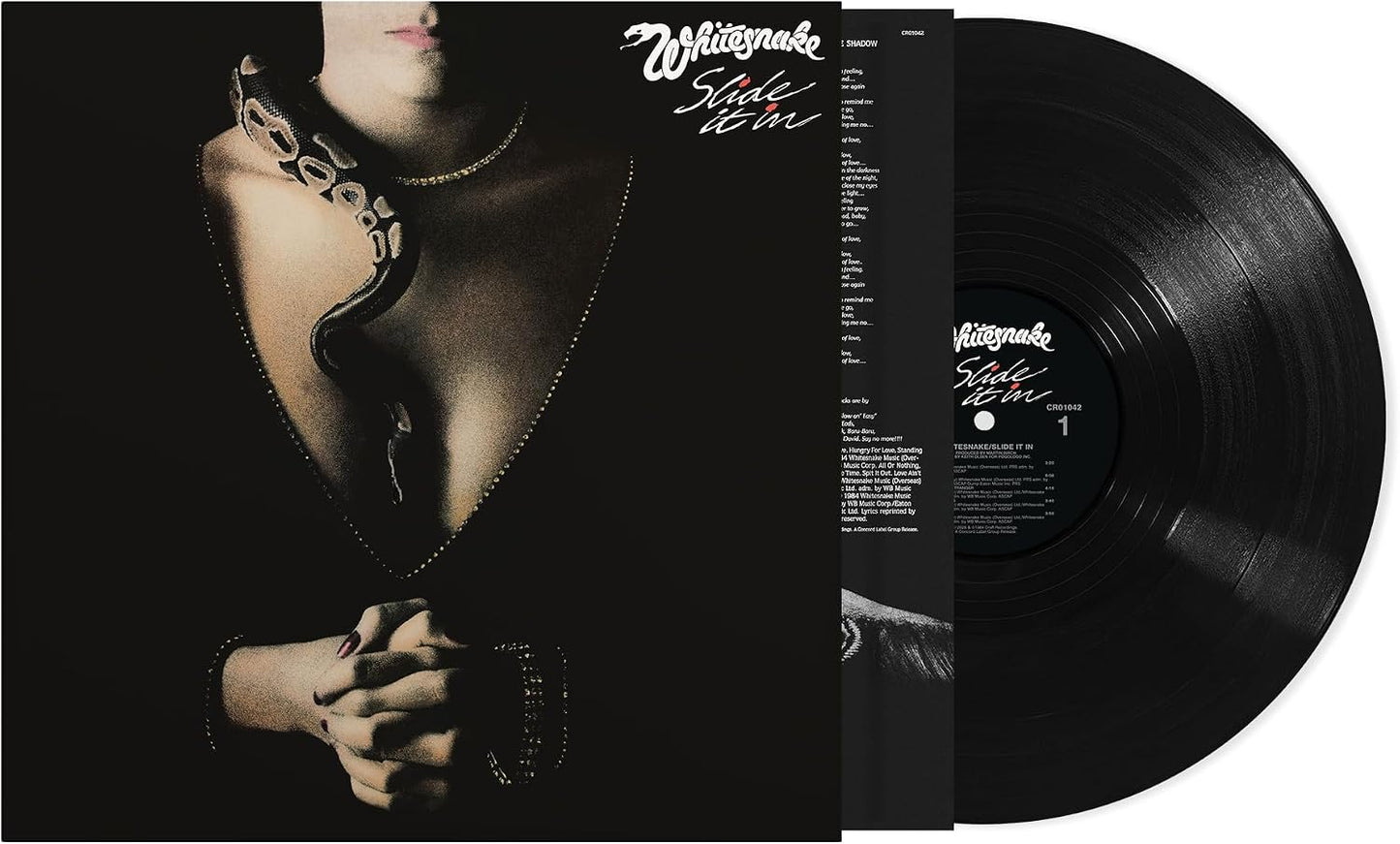 Slide It In by Whitesnake vinyl record featuring powerful hard rock songs
