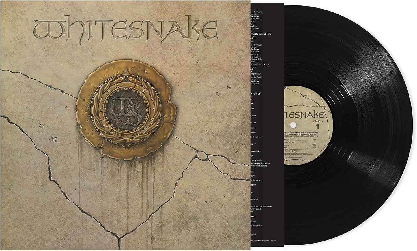 Whitesnake LP vinyl album with powerful vocals and iconic guitar riffs
