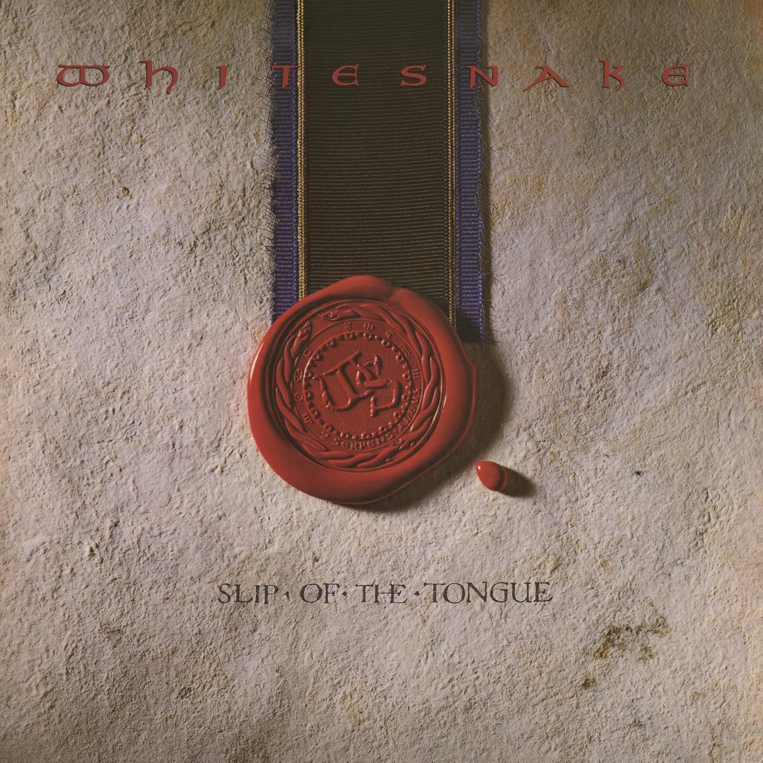 Whitesnake vinyl record featuring the Slip Of The Tongue studio album